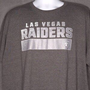 Fanatics Las Vegas Raiders Mens T-Shirt XL Gray Short Sleeve Crew Neck